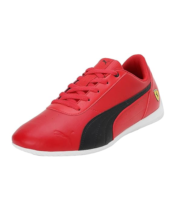 Puma Unisex Ferrari Neo Cat Sneaker, Black-Rosso Corsa,